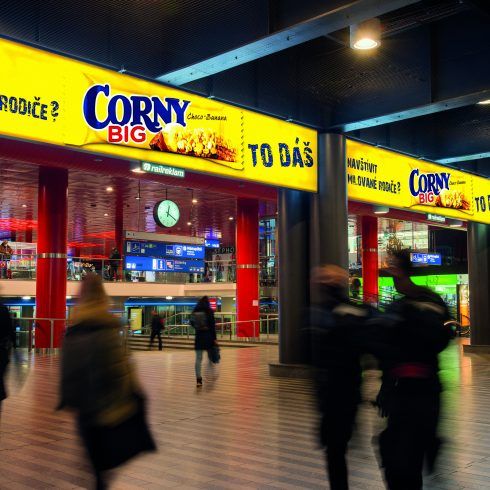 Backlighty na nádraží