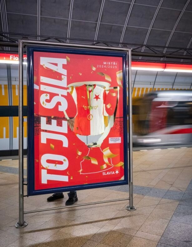 Slavia a její mistrovská jízda pražským metrem