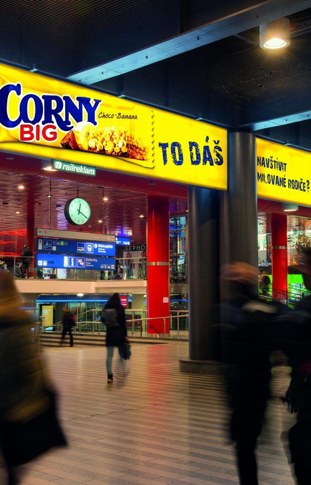 Backlighty na nádraží