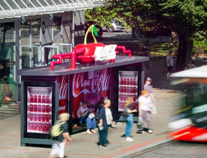 Kreativní zastávka Coca Cola