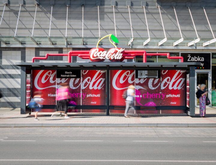 Kreativní zastávka Coca Cola
