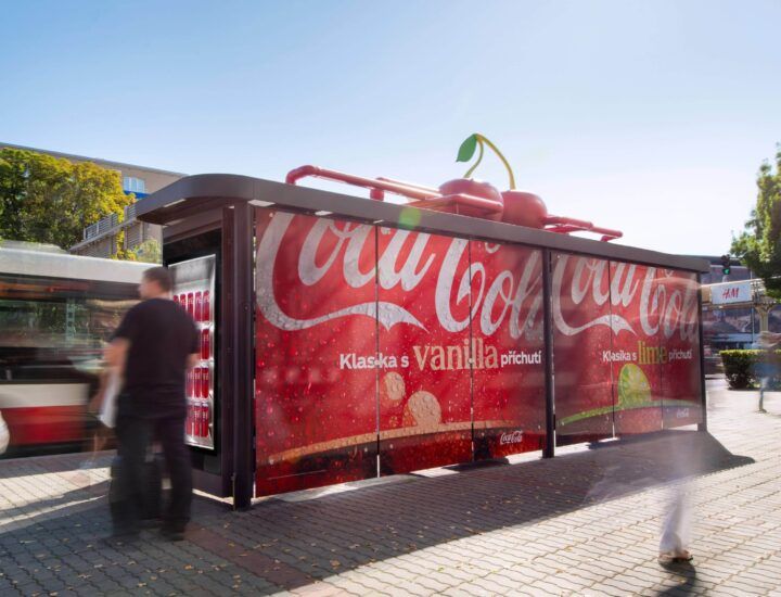 Kreativní zastávka Coca Cola