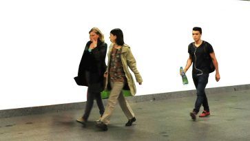 Mockup Polep podchodů na nádraží